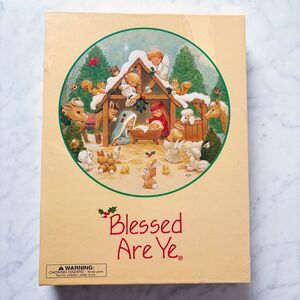 Blessed Are Ye Nativity Christmas Puzzle by Current 500 Pc 20" Round NEW Sealed